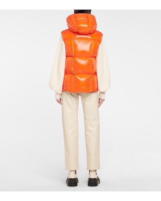 Moncler Orange Luzule Puffer Vest