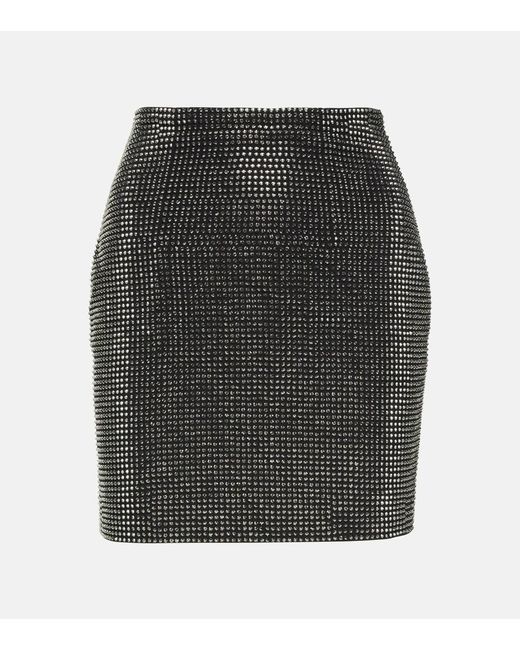 Roland Mouret Black Embellished Miniskirt