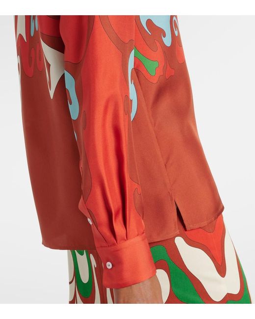 LaDoubleJ Red Hemd Boy Aus Seiden-Twill