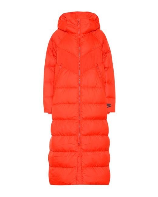Nike Red Down-filled Puffer Coat