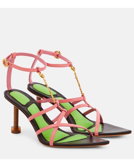 Jacquemus Green Les Sandales Pralu Hautes Pumps