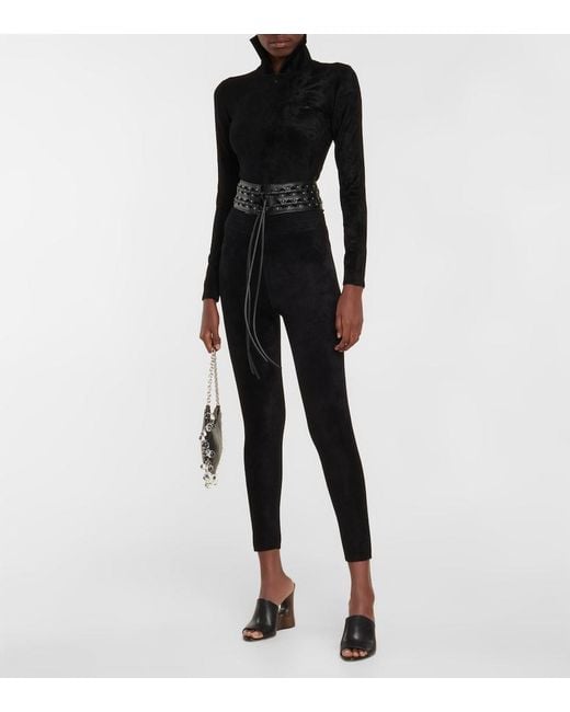 Alaïa Black Alaia Turtleneck Bodysuit