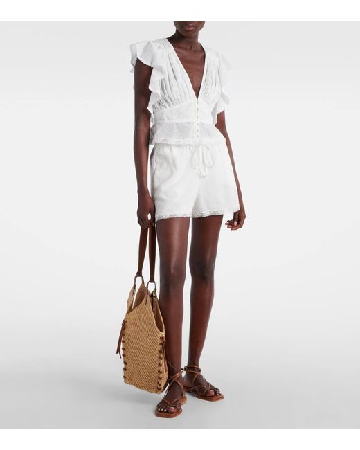 Poupette White Shorts Cruse Aus Baumwolle