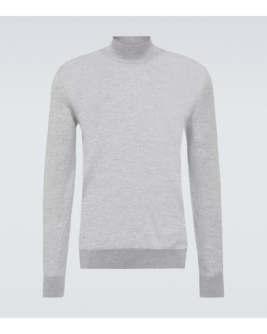 Zegna Gray Wool Sweater for men