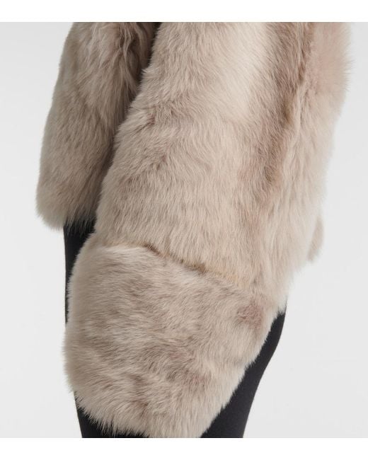 Nour Hammour Natural Dianne Shearling Jacket