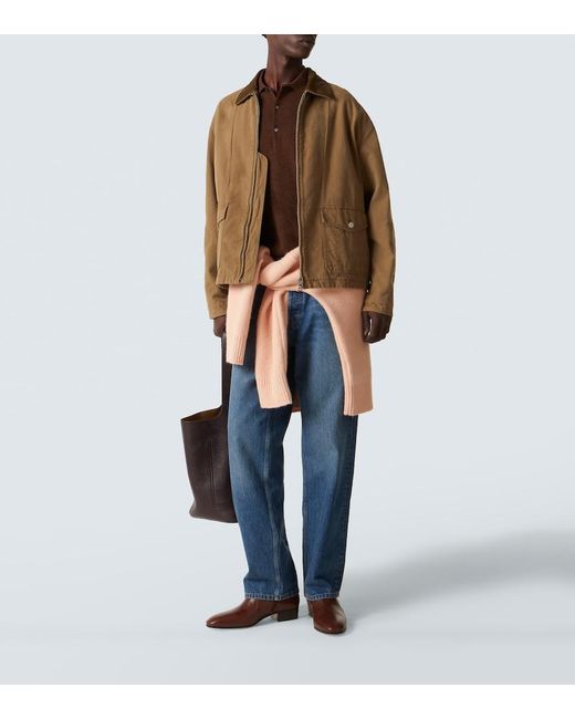 arch4 Brown Cashmere Polo Shirt for men