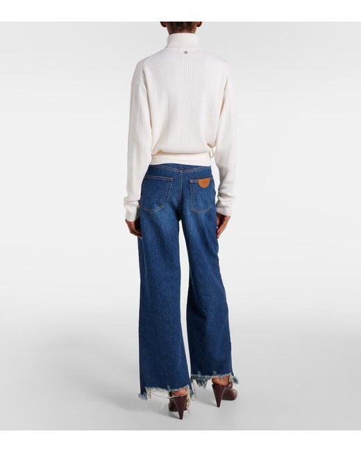 Chloé White Iconic Milk Wool-Blend Sweater