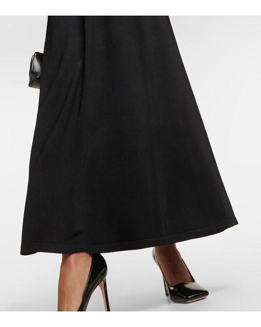 FRAME Black Tube Knitted Maxi Dress