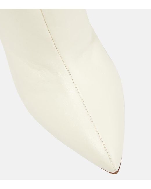 Paris Texas White Leather Over-the-knee Boots