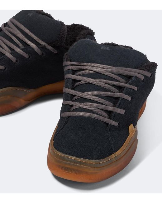 ERL Black Vamp Skate Suede Sneakers for men