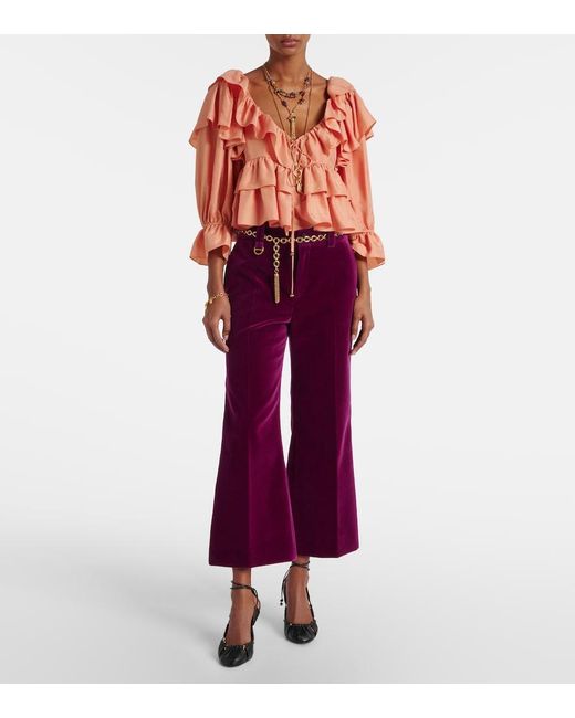 Chloé Purple Trousers