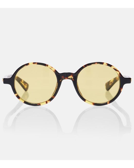 Bottega Veneta Brown Round Sunglasses