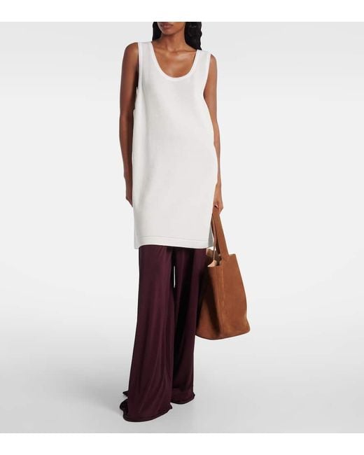 Alaïa Brown Tote Bag Le Cabas Aus Leder