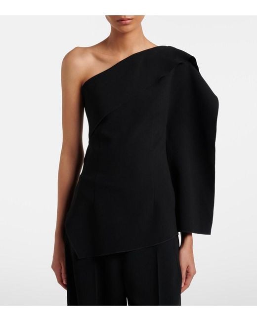 FFORME Black Lavinia One-Shoulder Top