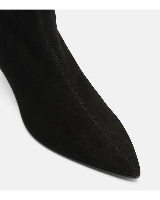 A.Emery Black Ankle Boots Ophelia Aus Veloursleder