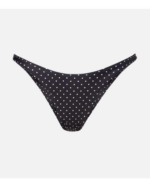 SAME Black 90's Polka-Dot Bikini Bottoms