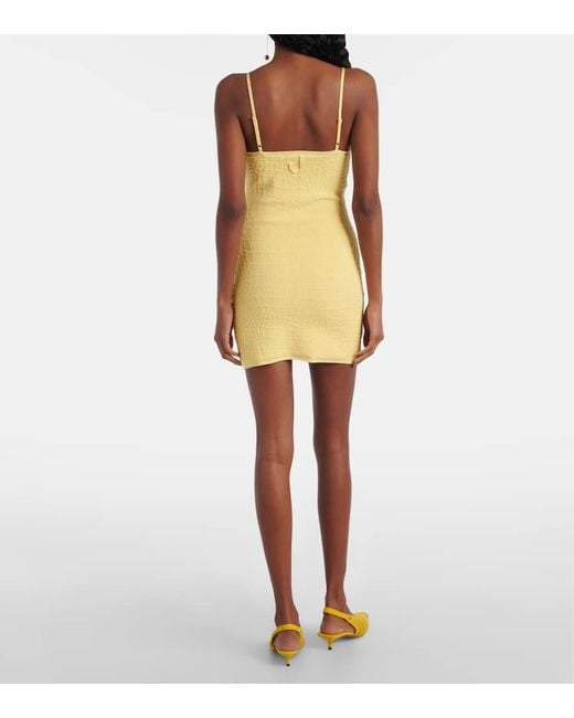 Jacquemus Yellow The Scala Mini Dress