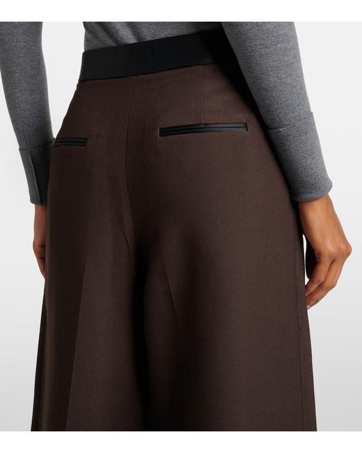 Khaite Brown Marine Wide-Leg Pants