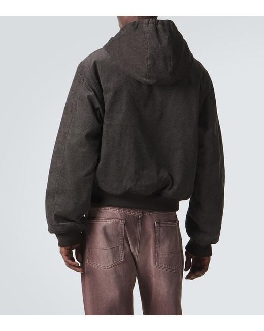 Our Legacy Black Bank Cotton Twill Corduroy Jacket for men