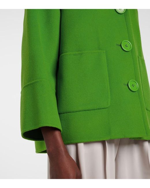 Max Mara Green Jacke Windsor Aus Wolle