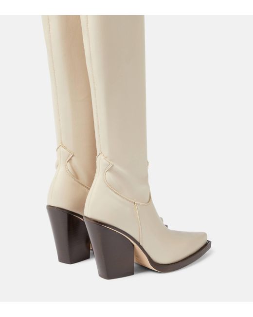 Paris Texas White Vegas Faux Leather Over-the-knee Boots