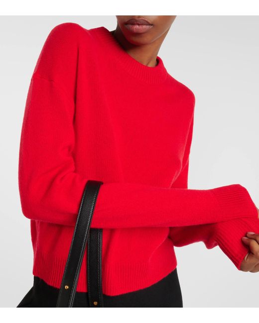 Jardin Des Orangers Red Wool And Cashmere Sweater