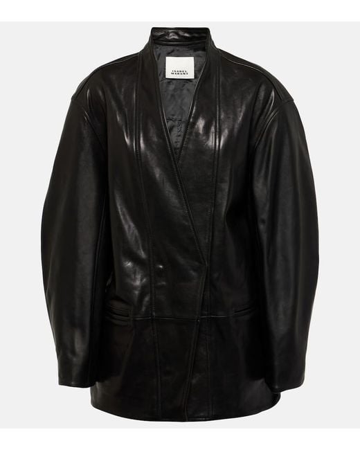 Isabel Marant Black Ikena Leather Jacket