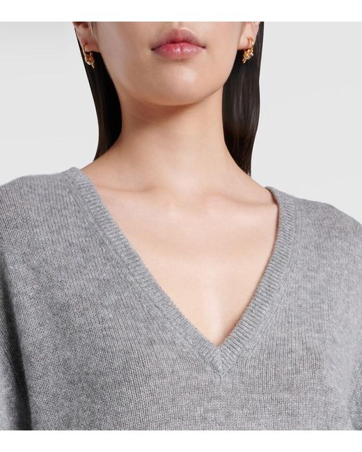 Jardin Des Orangers Gray Cashmere Top