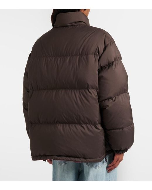 Miu Miu Brown Reversible Down Jacket