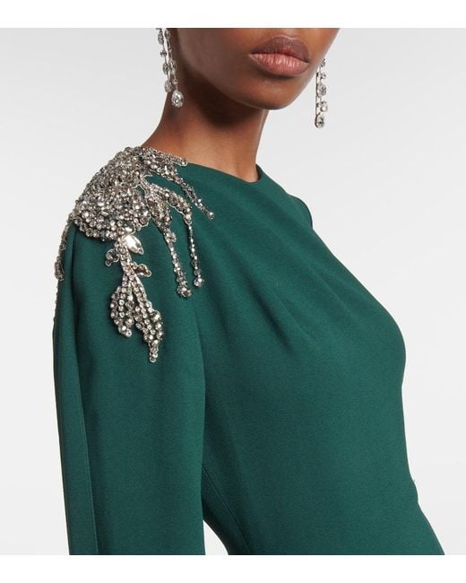 Erdem Green Verzierte Robe