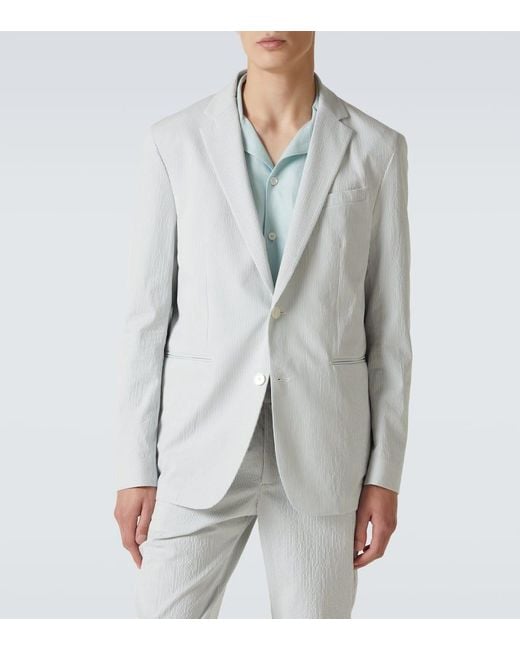 Blazer Garret De Sirsaca En Mezcla De Algodon Orlebar Brown de hombre de color White