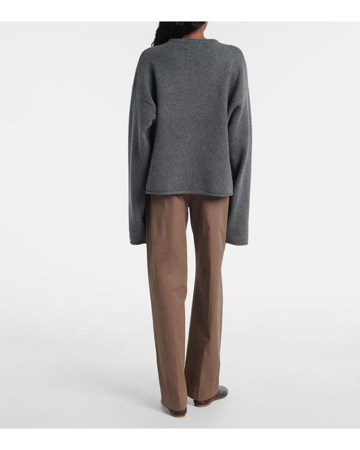 Extreme Cashmere Gray Pullover Comfy Aus Einem Kaschmirgemisch