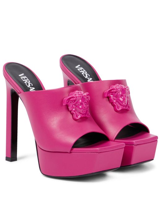 versace pink platforms