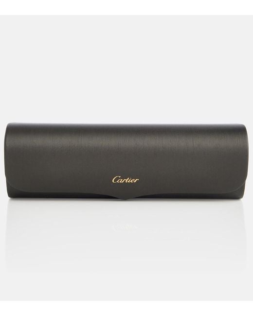 Cartier Metallic Cat-Eye Sunglasses