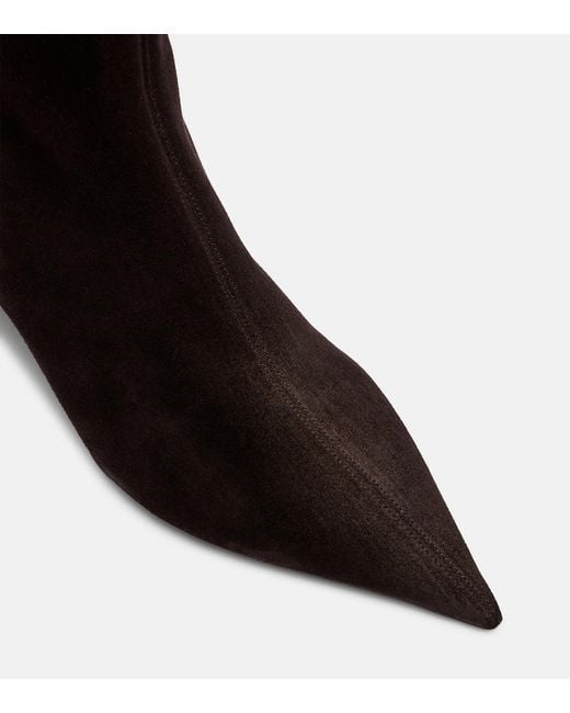 Paris Texas Black Nina 50 Suede Ankle Boots