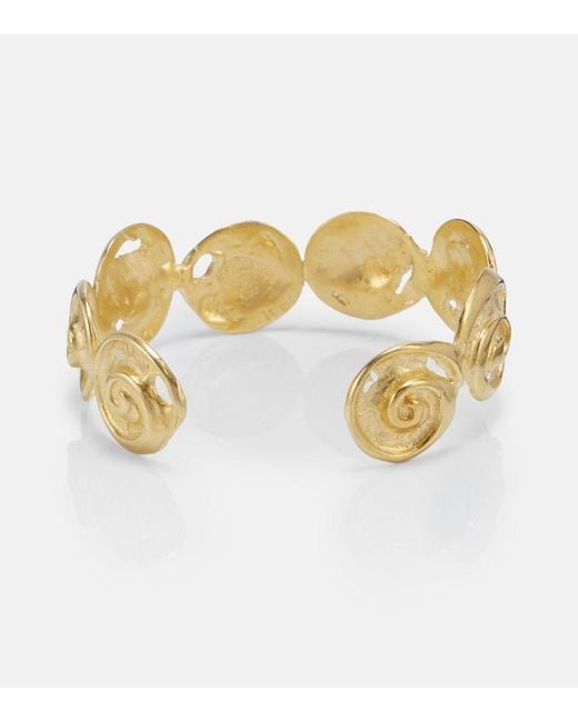 YSSO Metallic Cote 24Kt-Plated Cuff Bracelet