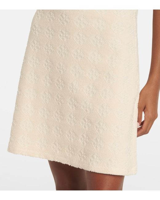 Tory Burch Natural Terry Cotton-Blend Dress