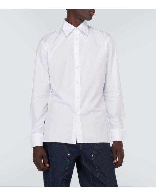 Winnie New York White Duncan Cotton Shirt for men