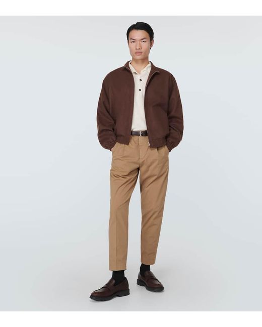 Pantaloni chino Masco Trevo in gabardine di cotone di Barena in Natural da Uomo