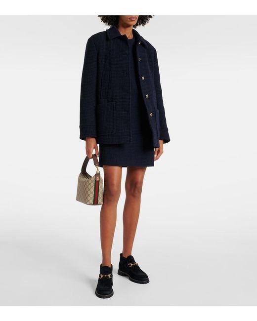 Gucci Black Horsebit Suede Ankle Boots