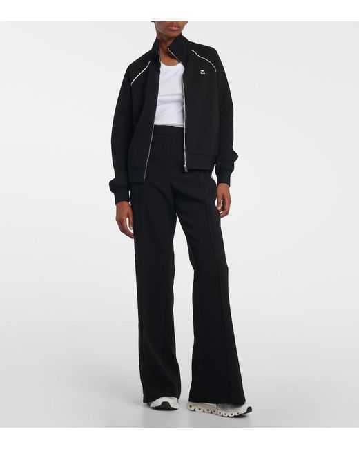 Tory Burch Black Crepe Flared Pants