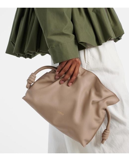 Borsa Flamenco Medium di Loewe in Natural
