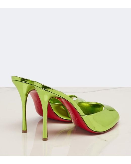 Mules Me Dolly di Christian Louboutin in Green