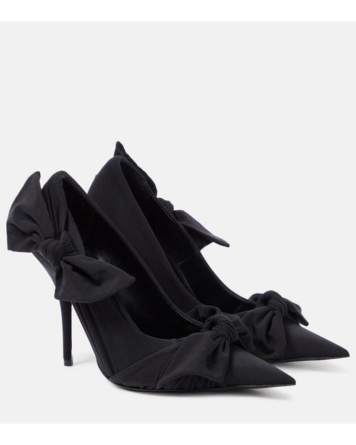 Balenciaga Black Knife Knot Bow-Detail Pumps