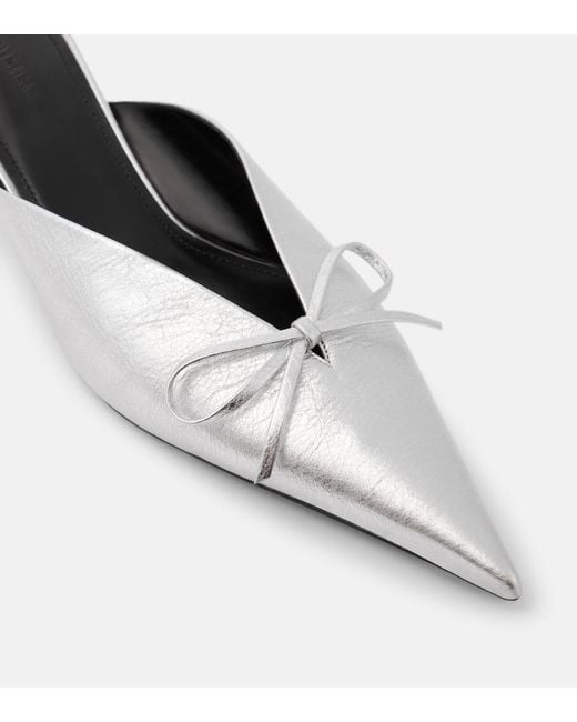 Mules Knife Bow 40 di Balenciaga in White
