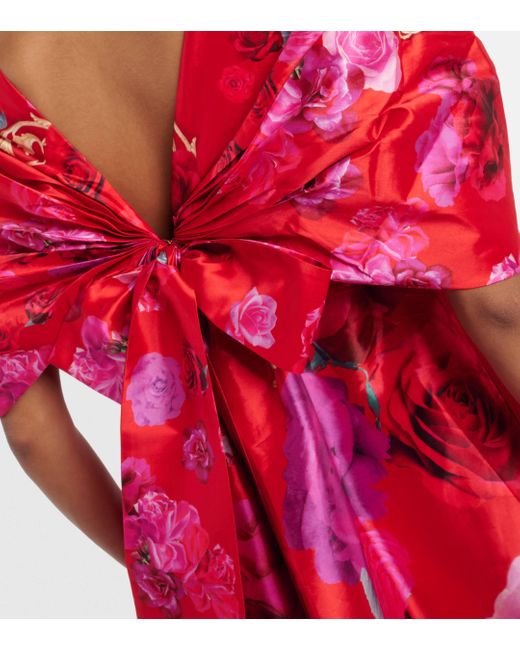 Camilla Red Bow Maxi Dress
