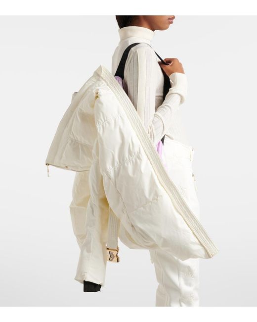 Jet Set White Chamonix Belted Ski Jacket