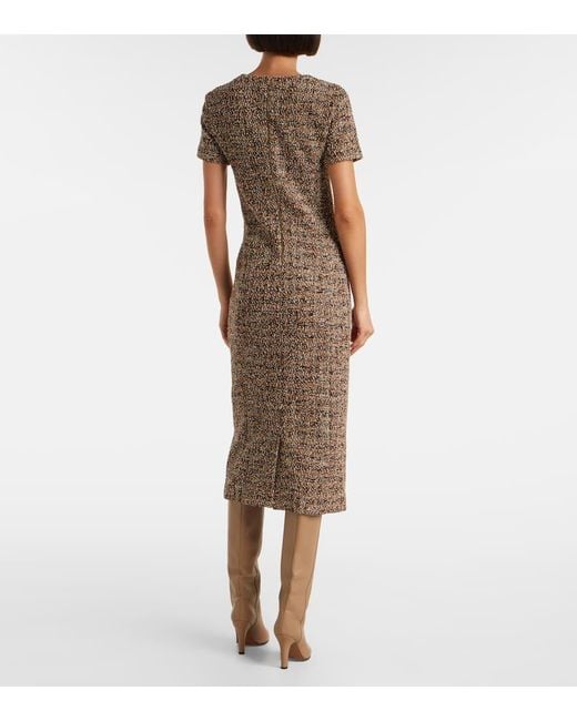 Max Mara Natural Midikleid Giugno Aus Tweed