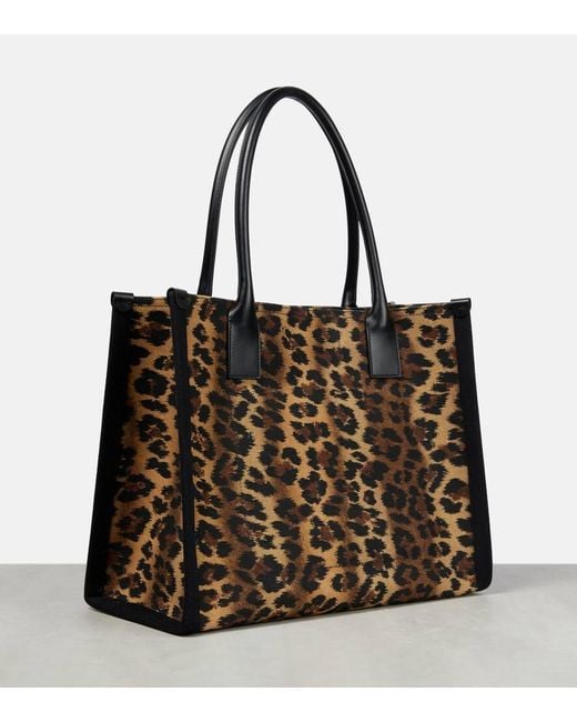 Christian Louboutin Brown Nastroloubi Large Canvas Tote Bag
