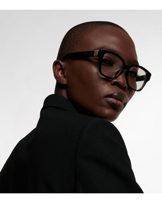 BVLGARI Brown Tubogas Square Glasses